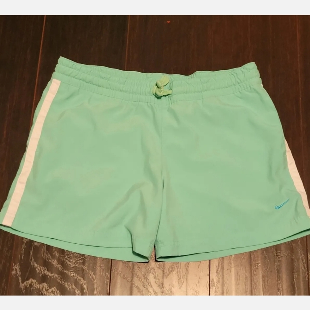 Nike Shorts Women's Small Aqua Blue Running Walking  4'' Inseam